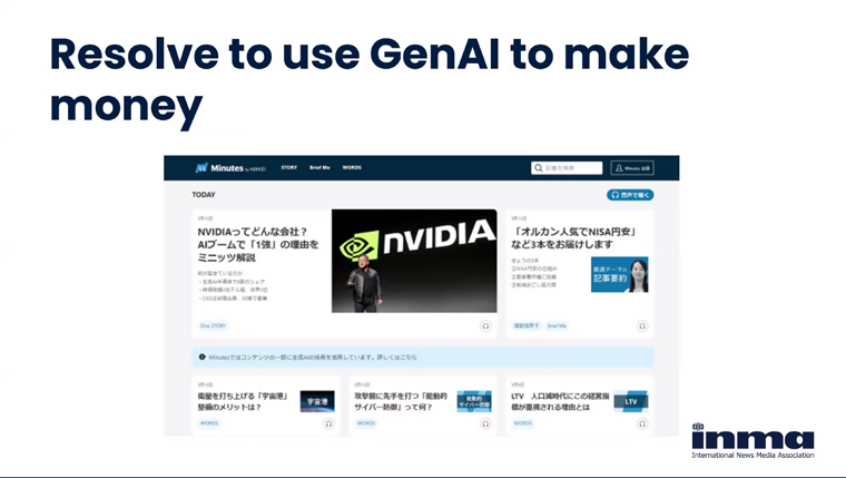 GenAI offers multiple opportunities for revenue generation.