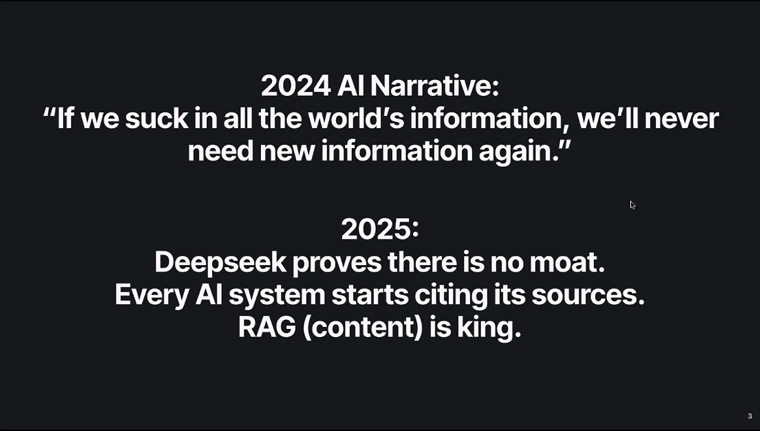 The narrative on AI content changed dramatically from 2024 to 2025.