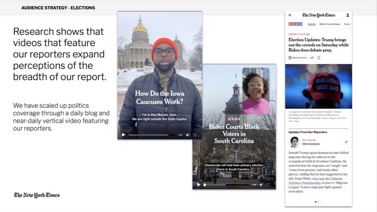 Times reporters are spending more time on video, which is something the audience has indicated it wants to see.