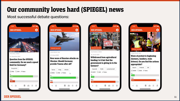 The community has embraced the new space, particularly for discussing hard news.