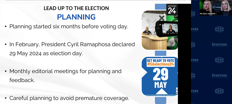 Netwerk24 began planning for the 2024 elections with monthly meetings.