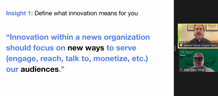 Every company must define what innovation means to them.