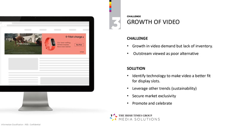 The Irish Times has tapped into the video trend, adding a sustainability angle as well.