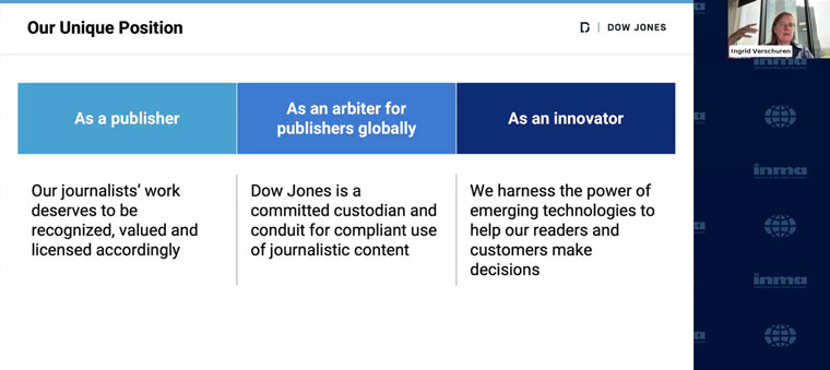 Factiva is in a unique position in that it serves three different roles.