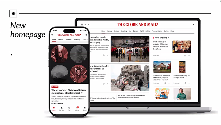 The new homepage includes the How We Live Section, which moves to the top of the homepage each day at 4 p.m. and stays in that spot over the weekend.