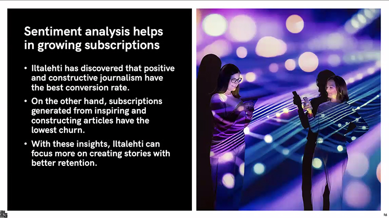 The sentiment analysis framework was designed to help reduce news fatigue and improve retention.
