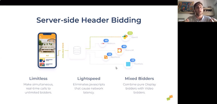 Server-side header bidding can increase bidders and CPM.