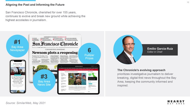 Emilio Garcia-Ruiz, editor-in-chief of The San Francisco Chronicle, outlined the company's shifting strategy.