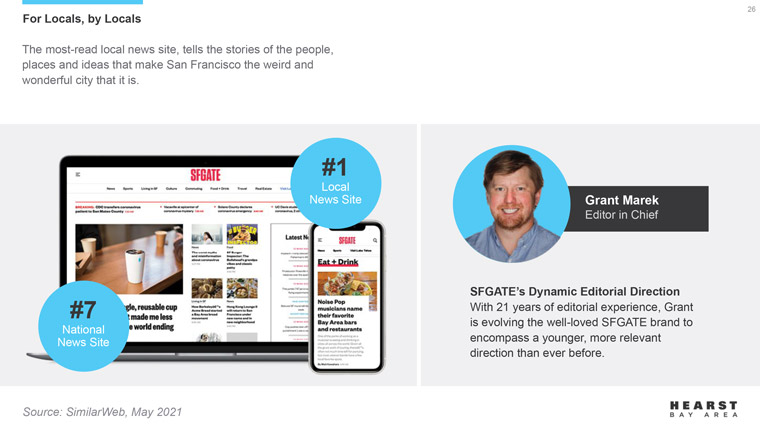 Grant Marek, editor-in-chief of SFGate, explained his organisation's transitioning strategy.