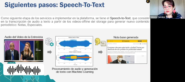 Speech-to-text technology gives reporters the ability to easily pull quotes from people in videos.
