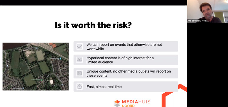 Ard Boer, product owner of NDC Mediagroep, explains the company's risk assessment of robot journalism.