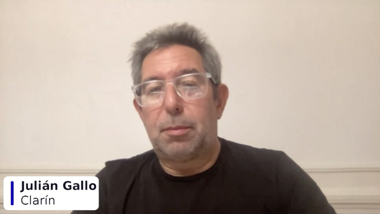 Julián Gallo, creator of the UalterAI tool and adviser to Argentine newspaper Clarín, demonstrated the AI tool for INMA members.