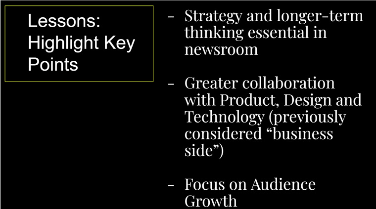Key findings on how to make cultural changes in the newsroom are relevant to companies of all sizes.
