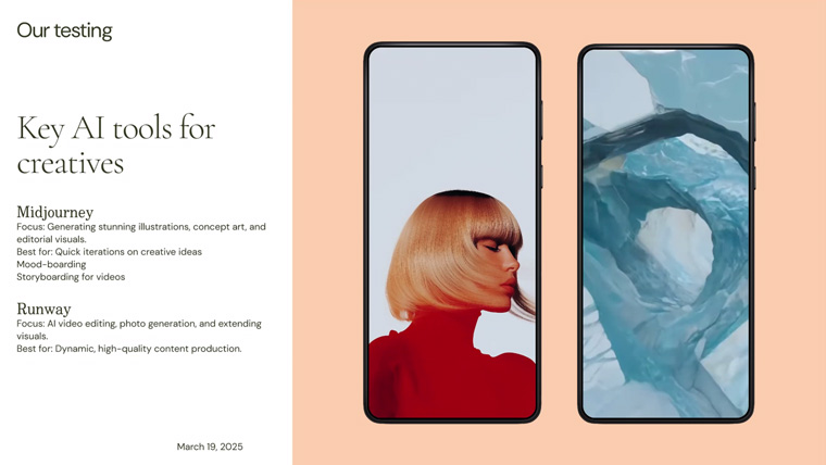 Midjourney and Runway have emerged as two of the leading tools used by The Globe and Mail. 