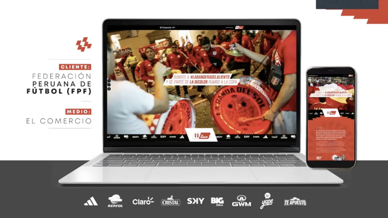 El Comercio launched the campaign with the Peruvian Football Federation.
