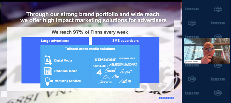 Tuomas Airisto, chief commercial officer of Sanoma Media Finland, shared how the company improved sales process efficiency with AI.