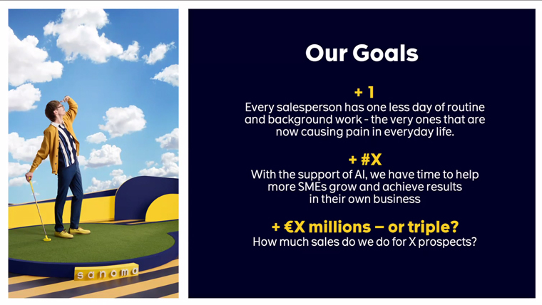 Sanoma is tracking several metrics to ensure that productivity is increasing and that goals are being met.