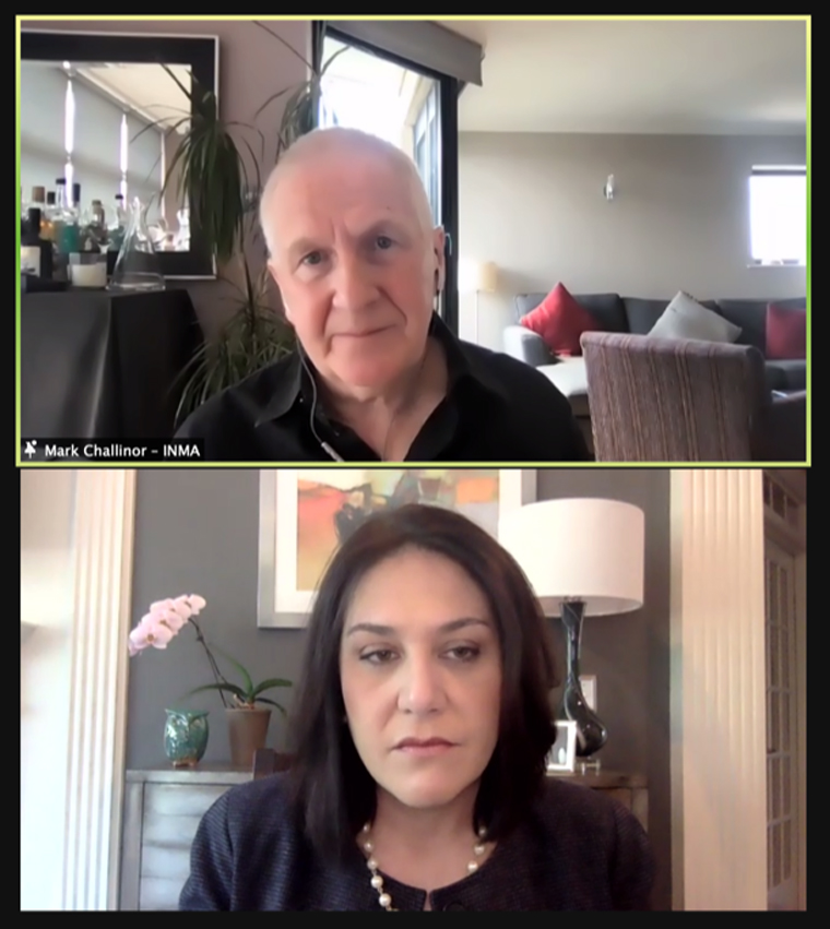 INMA executive producer Mark Challinor interviews Gannett President Maribel Perez Wadsworth in a Webinar for members.