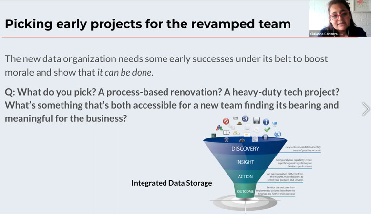 Picking a project that was both important and easier to complete was essential for ensuring an early "win" for the team.