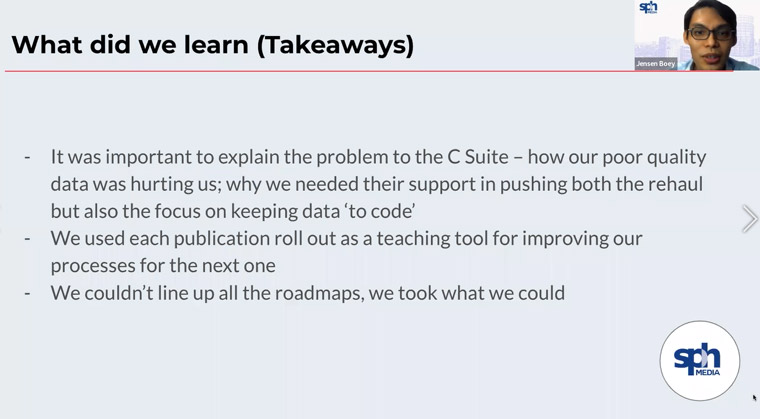 Some of the lessons SPH Media has learned as it began centralising its data.