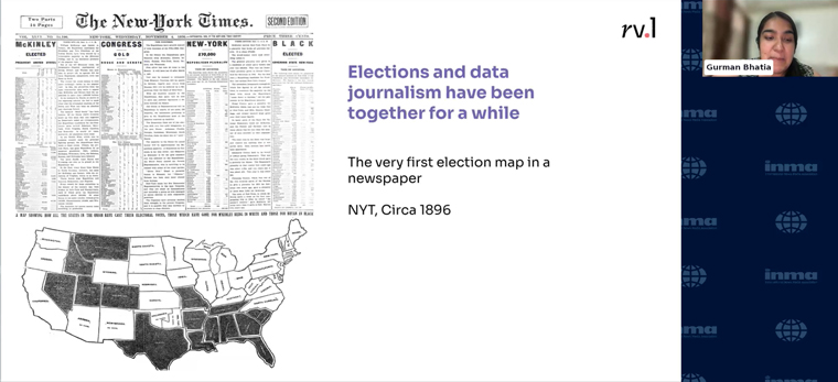 The use of data to cover elections is nothing new, as evidenced by this 1896 edition of The New York Times.