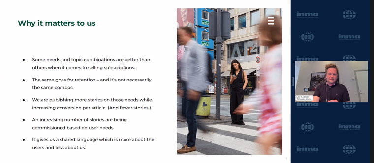 A user needs framework has allowed Berlingske Media to publish fewer stories but gain better results.