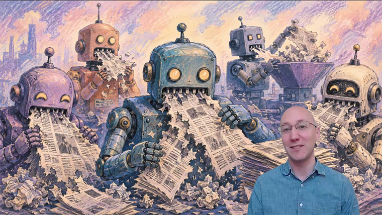 As news companies are unbundled and AI ramps up, “everything goes in the chopper,” said Justin Kosslyn.