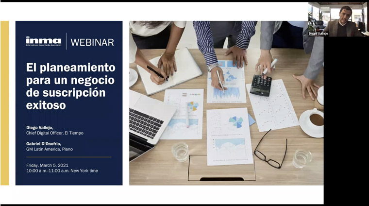Diego Vallejo, chief digital officer at El Tiempo, shared the company's paywall journey.