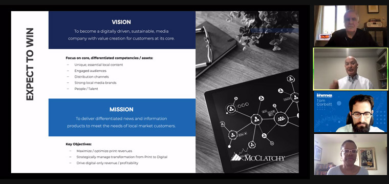 McClatchy CEO Tony Hunter said a company's strategic plan should be simple.