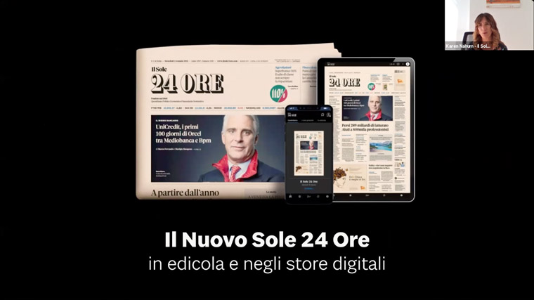Il Sole 24 Ore launched a campaign for its new, innovative newspaper, Web site, and app.