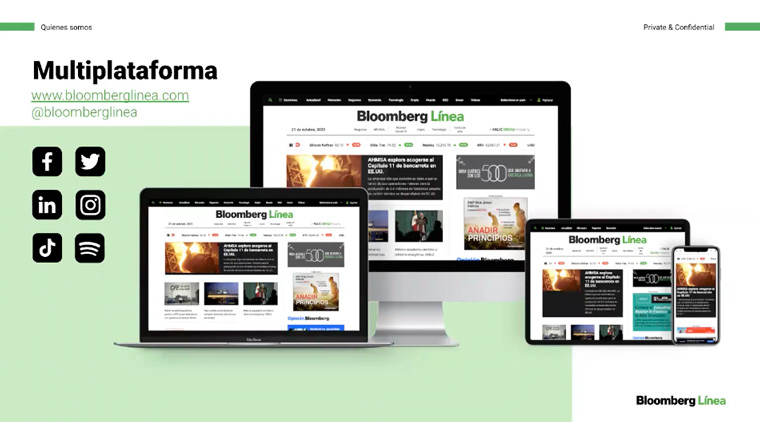 Bloomberg Línea launched as a multi-platform product.