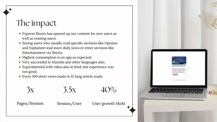 Express Shorts has been effective in attracting new users and deepening engagement.