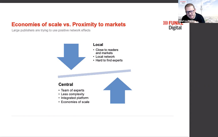 Balancing an economy of scale with proximity to market were key factors for Funke Media Group.