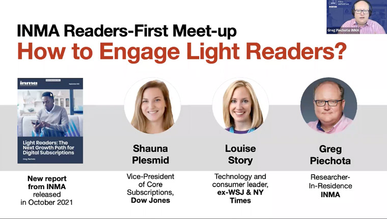 How news media companies can attract, engage, and retain light readers was the focus of this INMA Readers First Initiative.