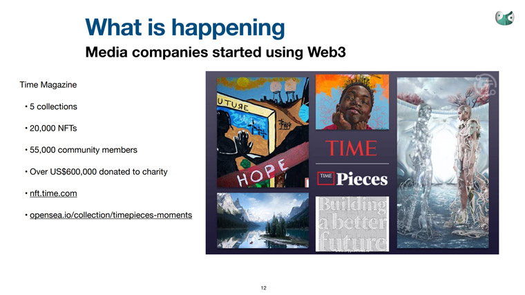Time magazine is one of the media companies that is already creating and selling NFTs.