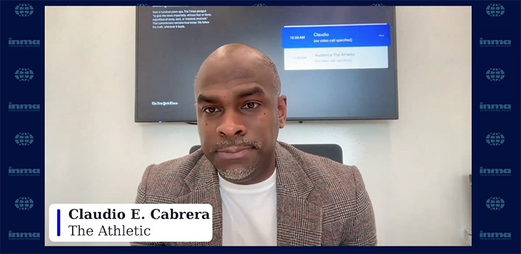 Claudio Cabrera, vice president of audiences and editorial strategy at The Athletic/The New York Times in the United States.