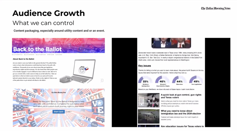 Packaging content based on reader interest around a specific event is one way to keep them engaged.