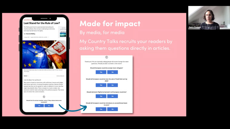 My Country Talks brings and readers through a series of questions. 