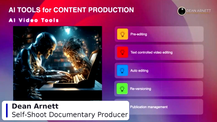 AI tools can improve workflows and save time in the video production process.