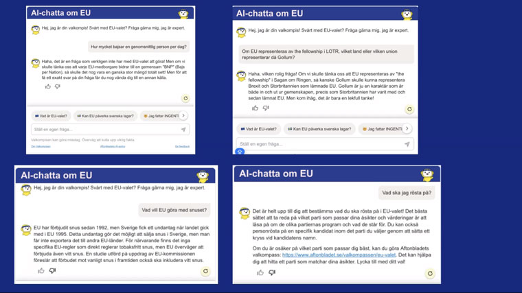 The Valkompisen chatbot generated more than 180,000 questions, drove conversions, and provided insights for future election coverage.
