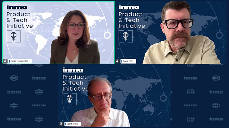 INMA’s Jodie Hopperton was joined by Ryan Pitts, managing director of Big Local News at Stanford, and Scott Klein, formerly of ProPublica and founder of Open Journalism, for a Webinar on “radical collaboration.”
