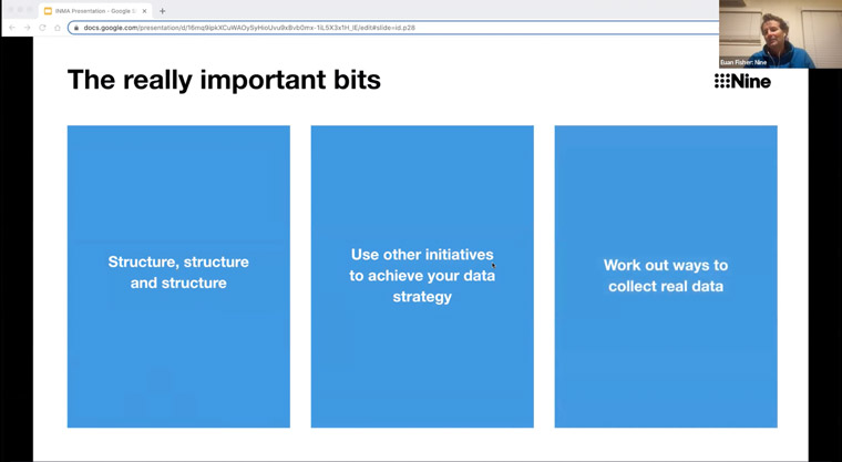 Head of Product and Data Euan Fisher shared the key elements of the company's data transformation.