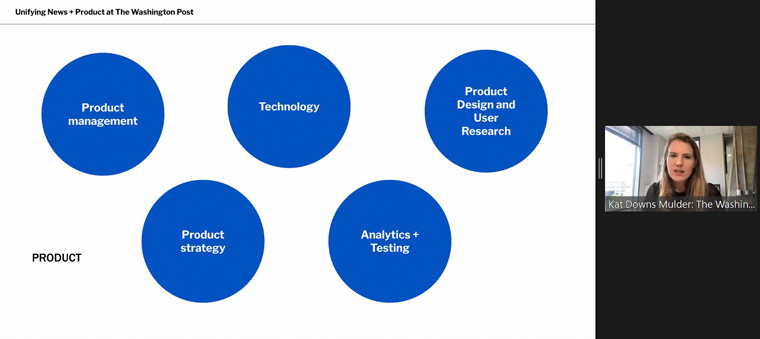 The Washington Post's product team had always been focused on the technology and Webs ite apps, as well as results in terms of things like total subscribers.