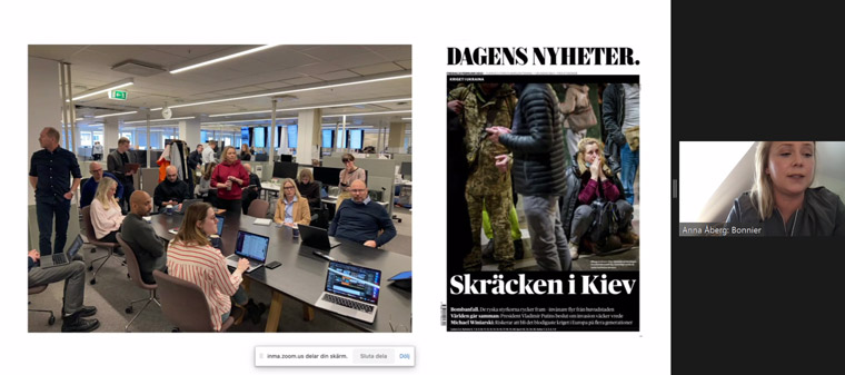 Newsroom staff came together impressively when breaking news happened involving Ukraine.