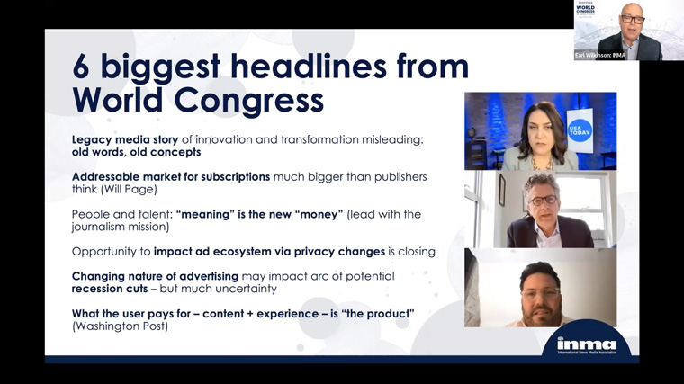The month-long INMA World Congress of News Media shared these big learnings.