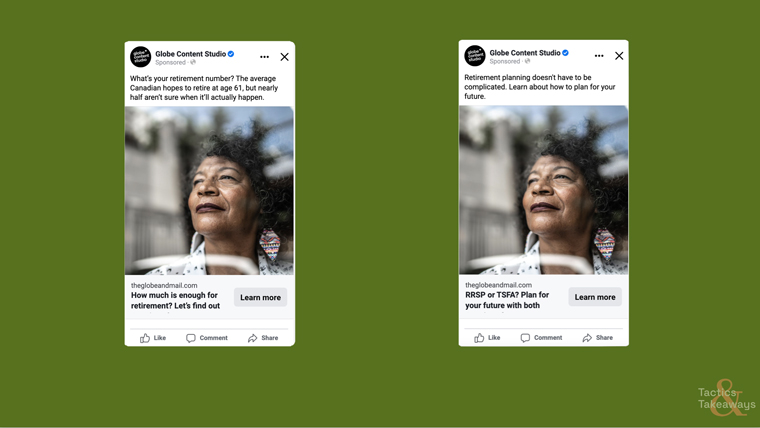 The Globe and Mail tested human skills against AI for creating an Instagram post. The human-written post (left) performed better than the post written by the bot.