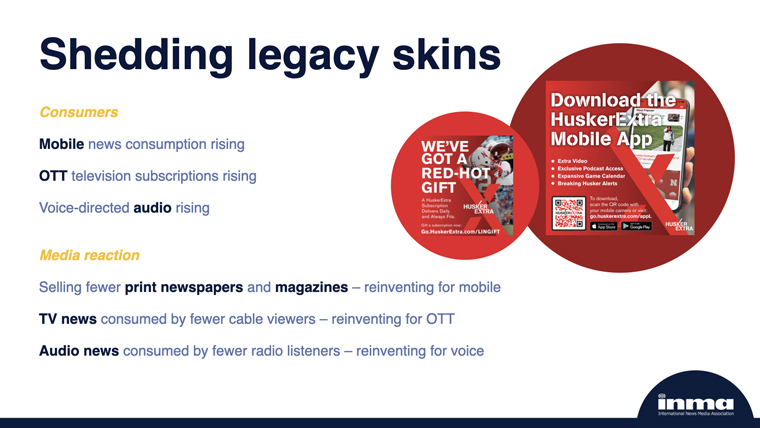 News media is in the midst of a digital transformation, INMA CEO Earl Wilkinson said.