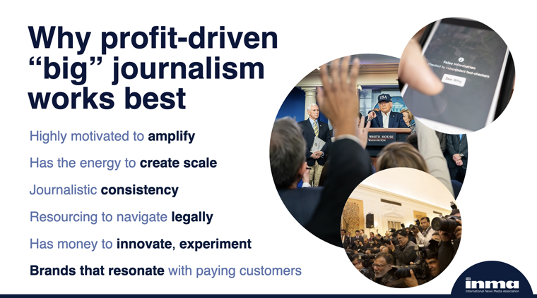No matter how unimaginable the future may be, the importance of quality journalism will never change, INMA CEO Earl Wilkinson said.