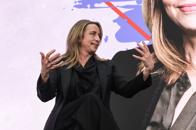 Katharine Viner told the INMA audience The Guardian's growth can be attributed to global journalism, independent ownership, and free access to content.