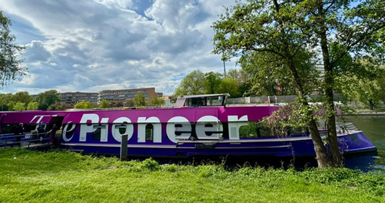 One ship that makes up the local Berlin fleet belonging to Media Pioneer.